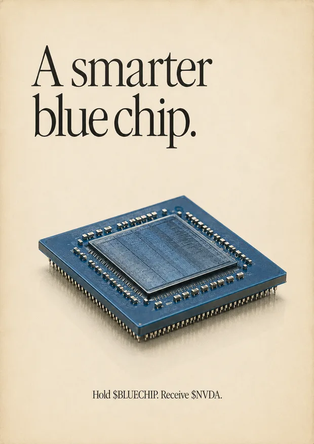 Print ad. A smarter blue chip.